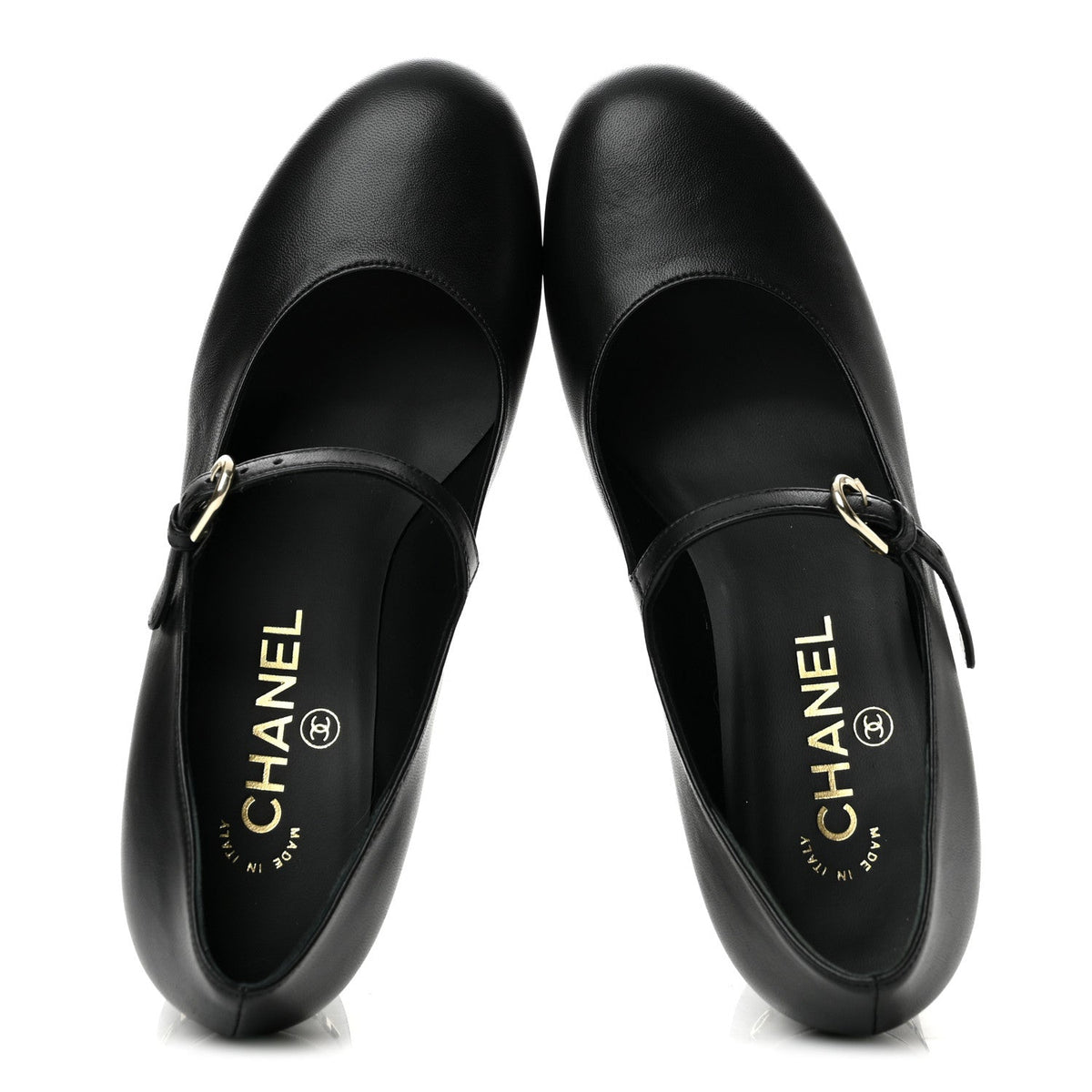 Lambskin Mary Jane Platform Pumps 37 Black