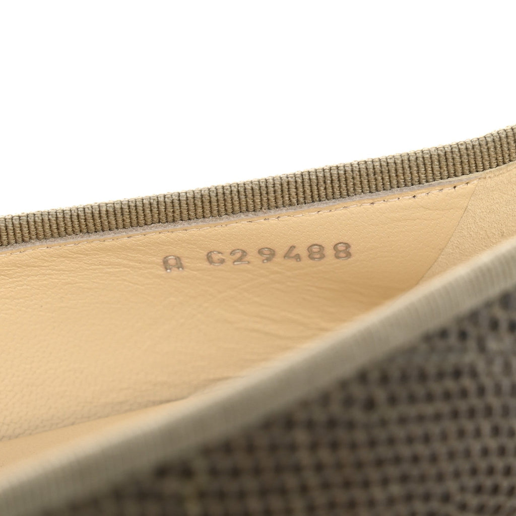 Lizard Cap Toe CC Ballerina Flats 38 Green
