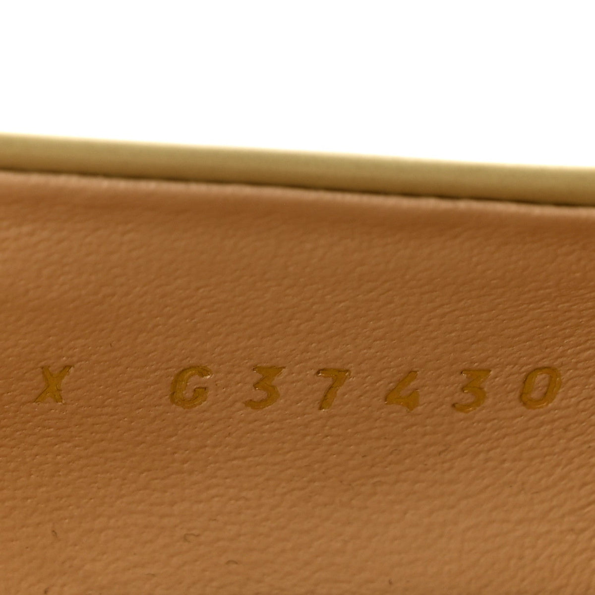 Shiny Calfskin Logo Loafers 37.5 Beige
