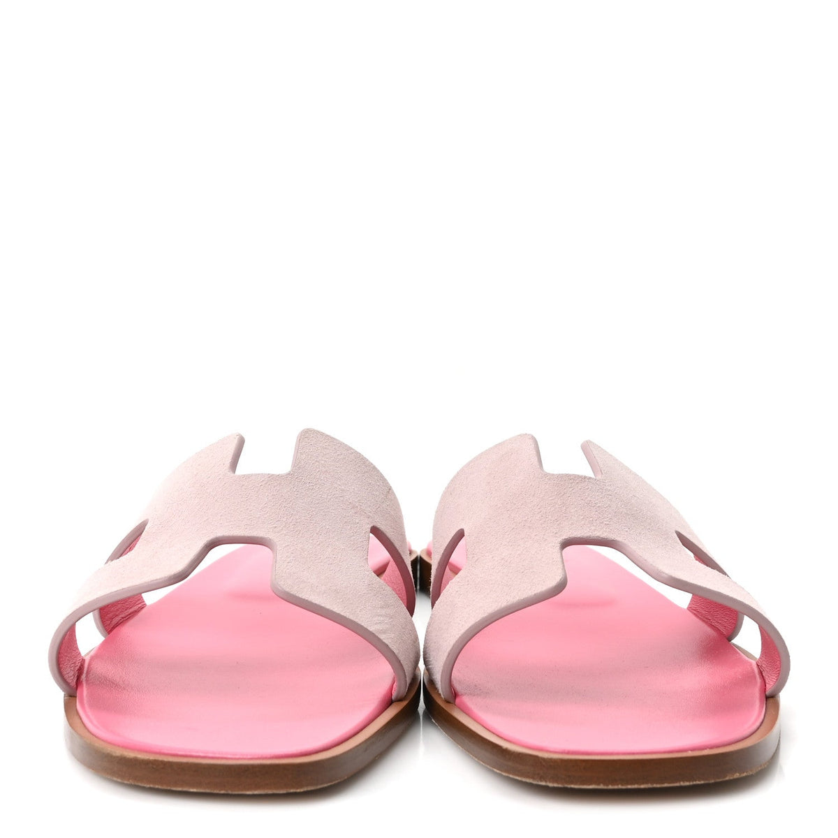 Suede Goatskin Oran Sandals 38 Rose Porcelaine
