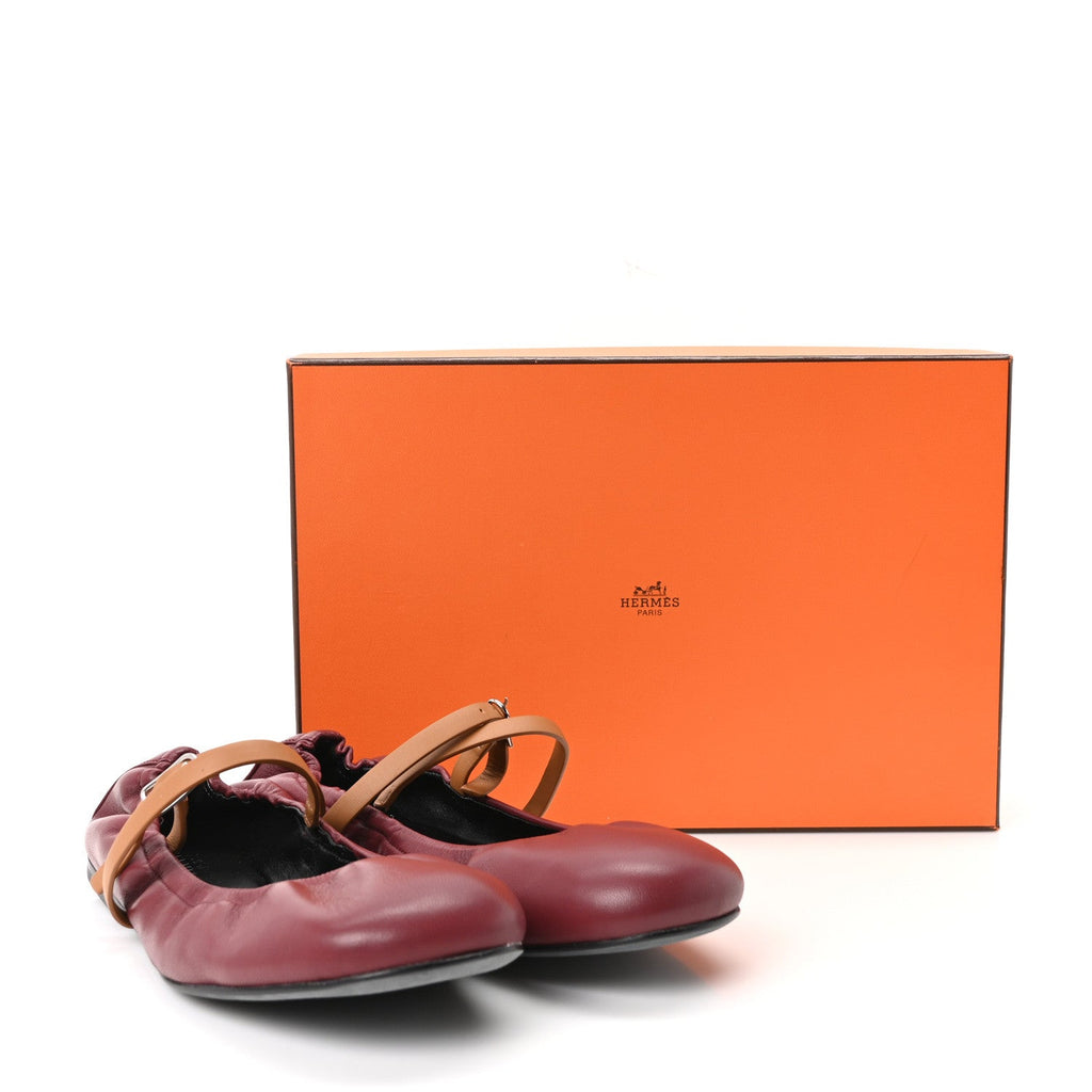 Nappa Jolly Ballet Flats 38.5 Rouge H Naturel