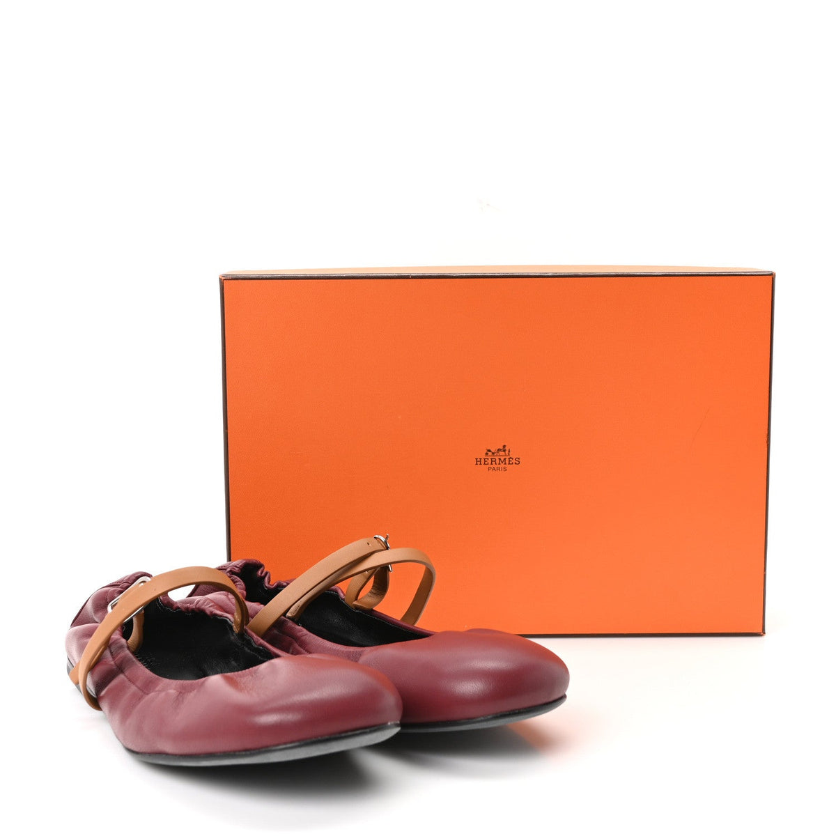 Nappa Jolly Ballet Flats 38.5 Rouge H Naturel