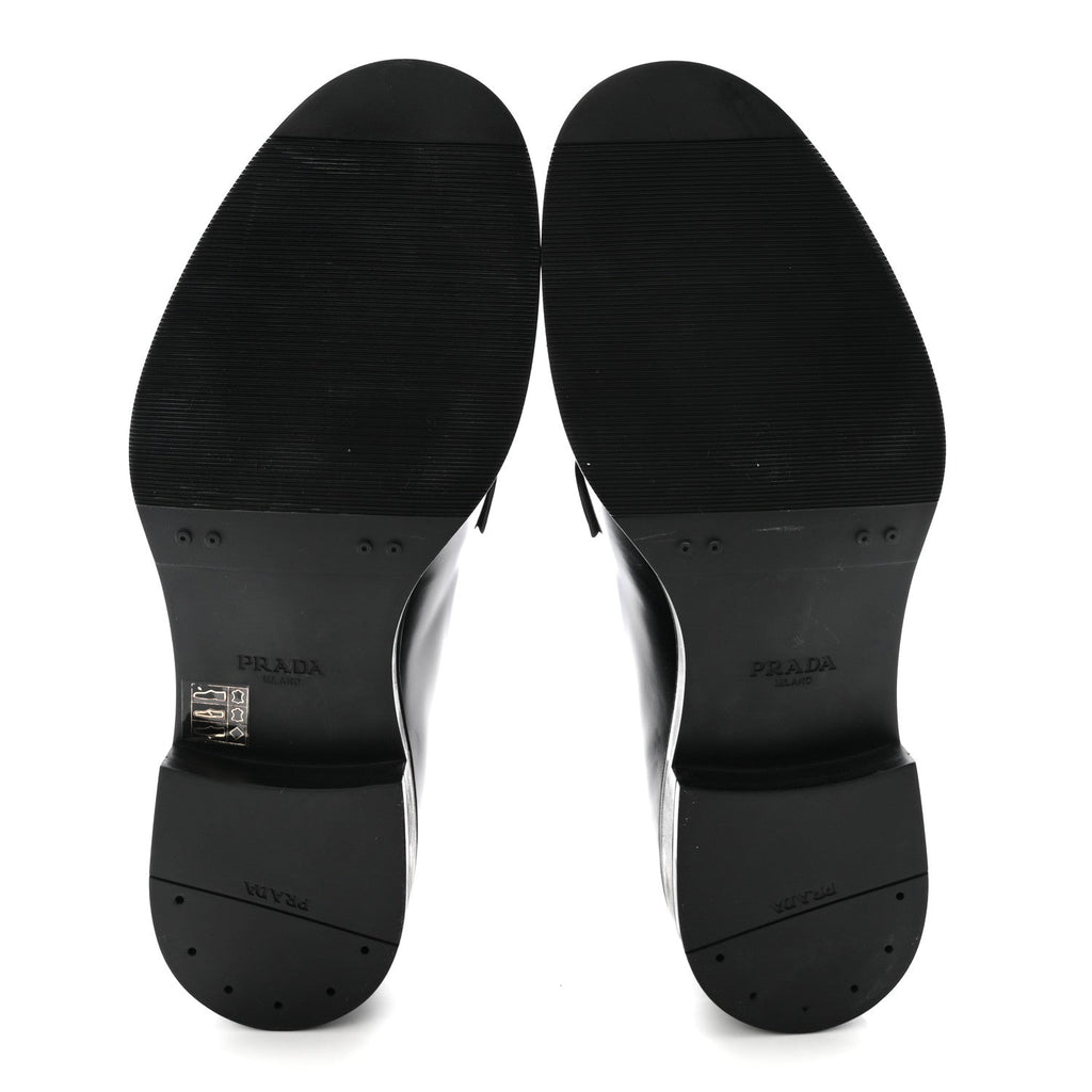Spazzolato Mens Derby Loafers 7.5 Black