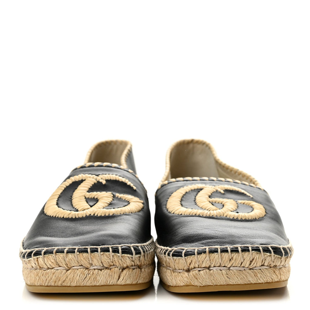 Nappa Charlotte GG Marmont Miguel Espadrilles 40 Black