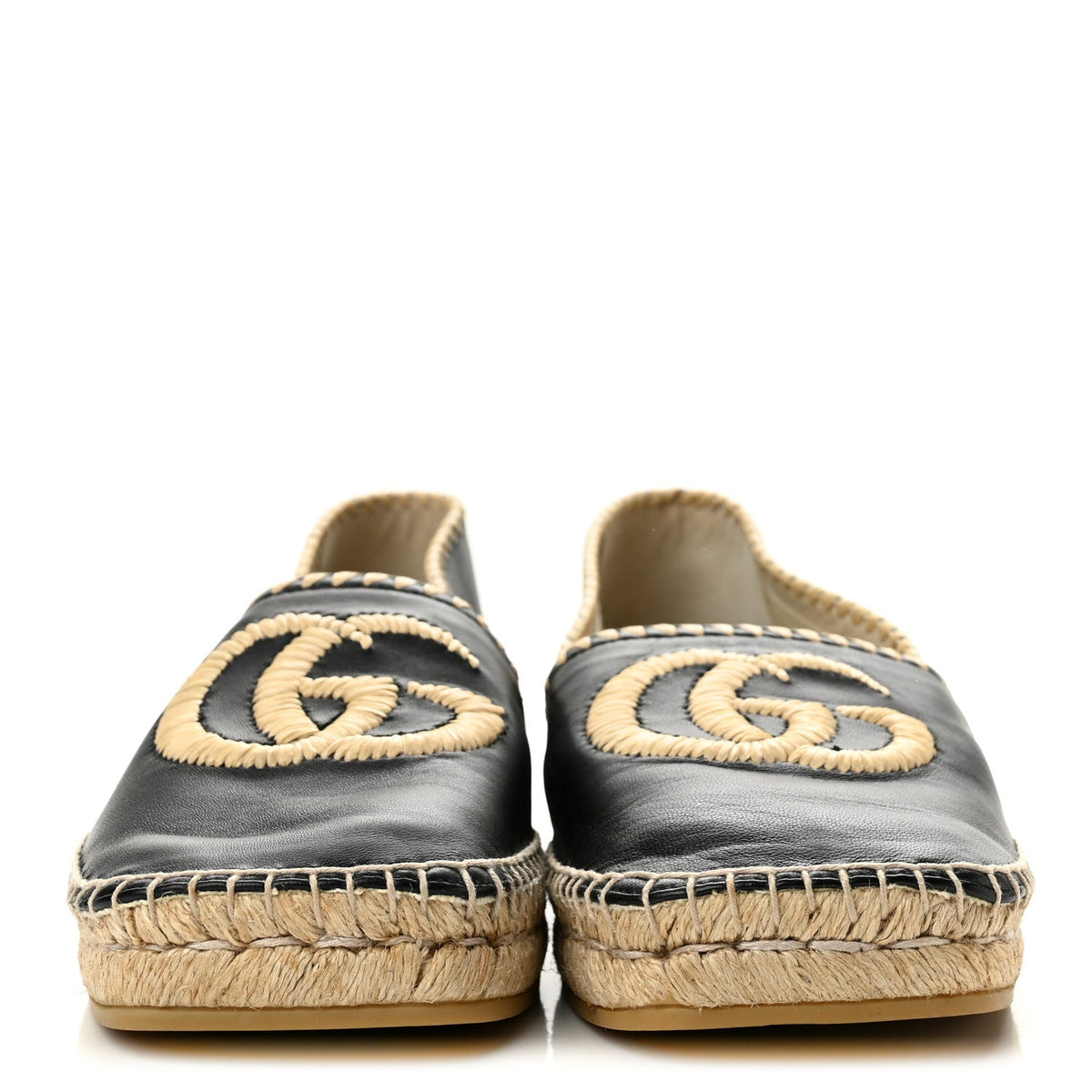 Nappa Charlotte GG Marmont Miguel Espadrilles 40 Black