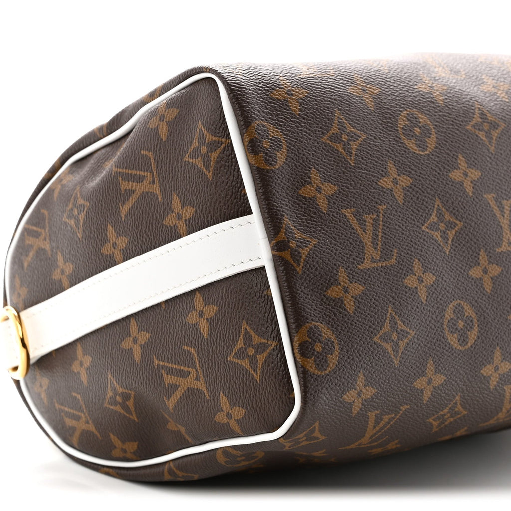 Monogram LV Match Speedy Bandouliere 25 White