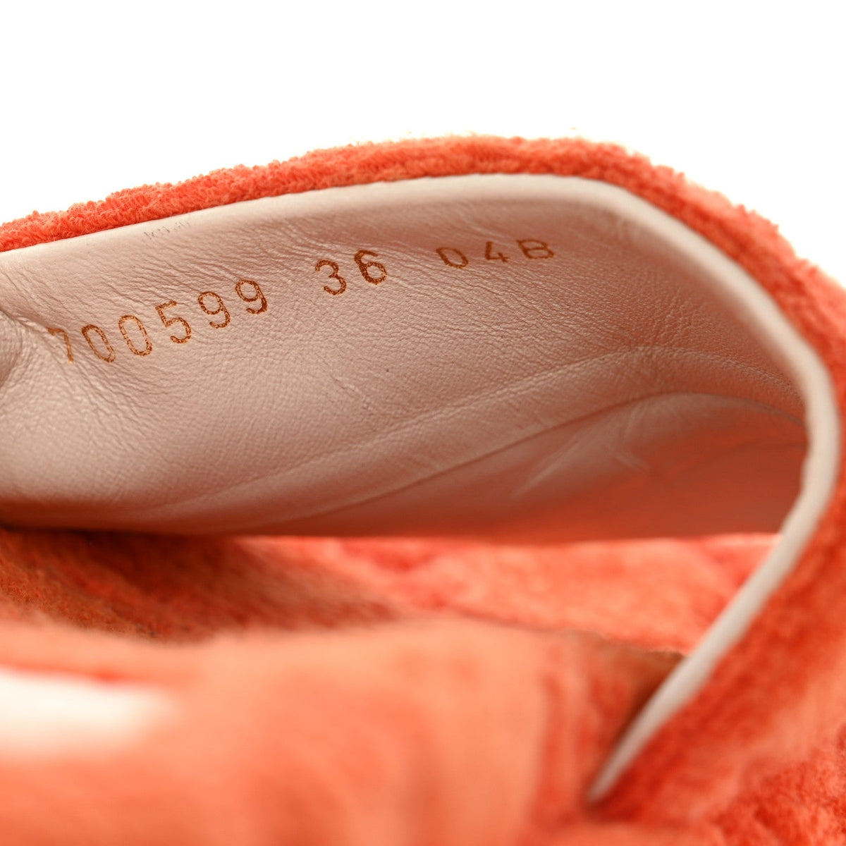 Terry Cloth GG Monogram Angelina Platform 55mm Slide Sandals 36 Deep Orange