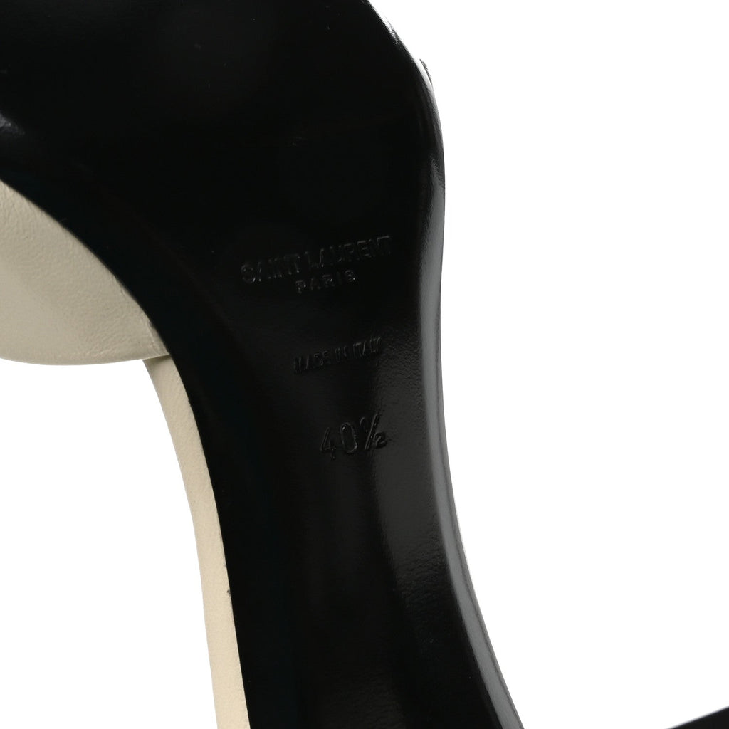 Lambskin Bianca Mules 40.5 Pearl