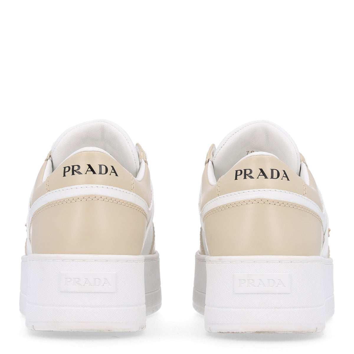 Vitello Rois Triangle Womens Downtown Platform Low Top Sneakers 41 Beige White