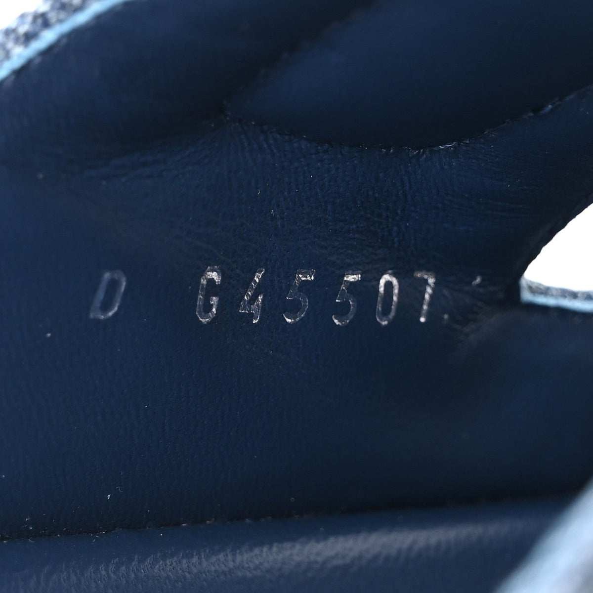 Denim CC Velcro Dad Chain CC Slide Sandals 36.5 Blue