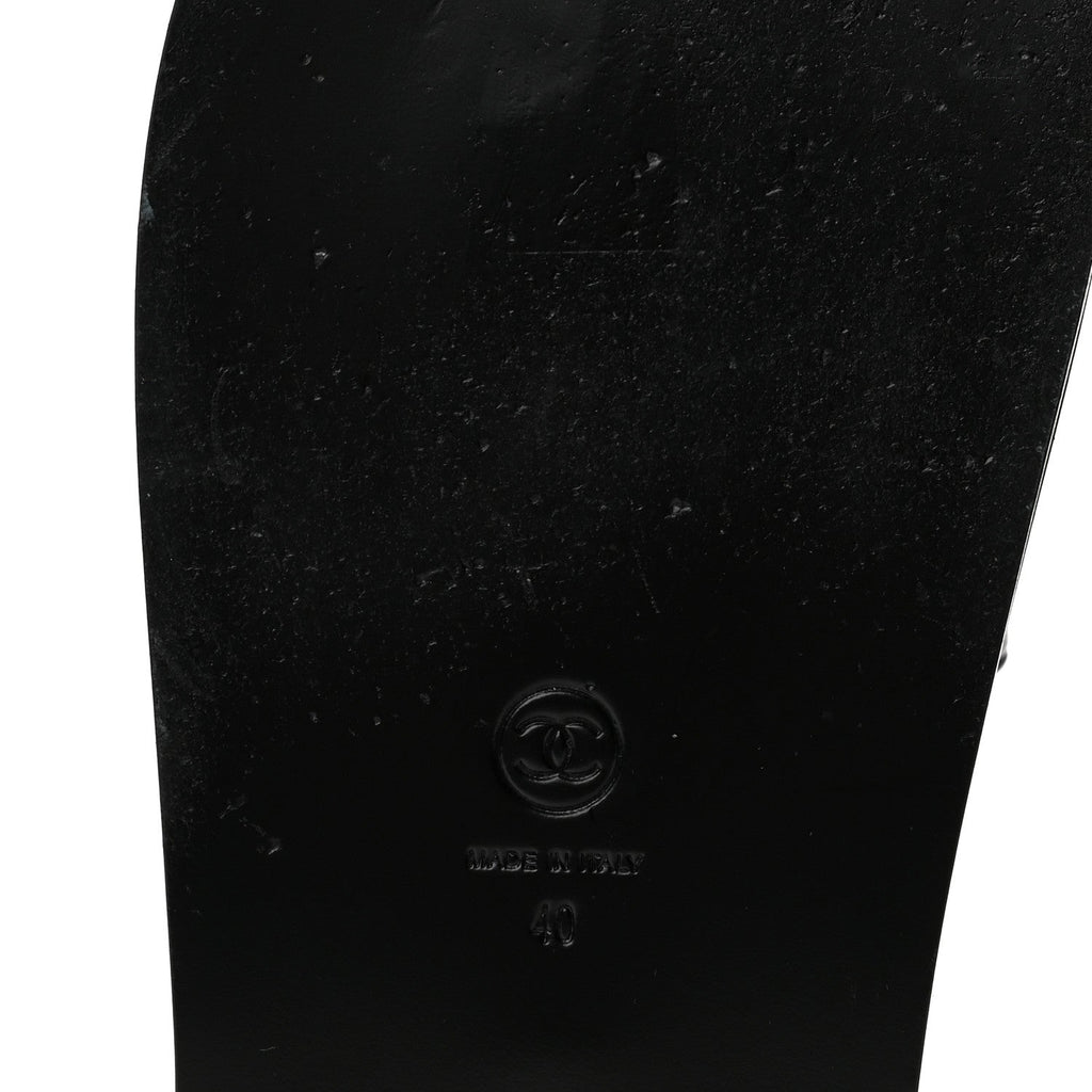 Grained Calfskin Velcro Dad Sandals 40 Black