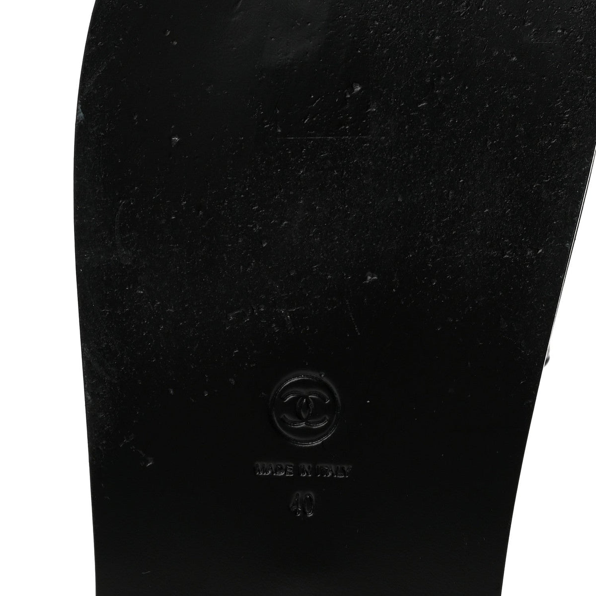 Grained Calfskin Velcro Dad Sandals 40 Black