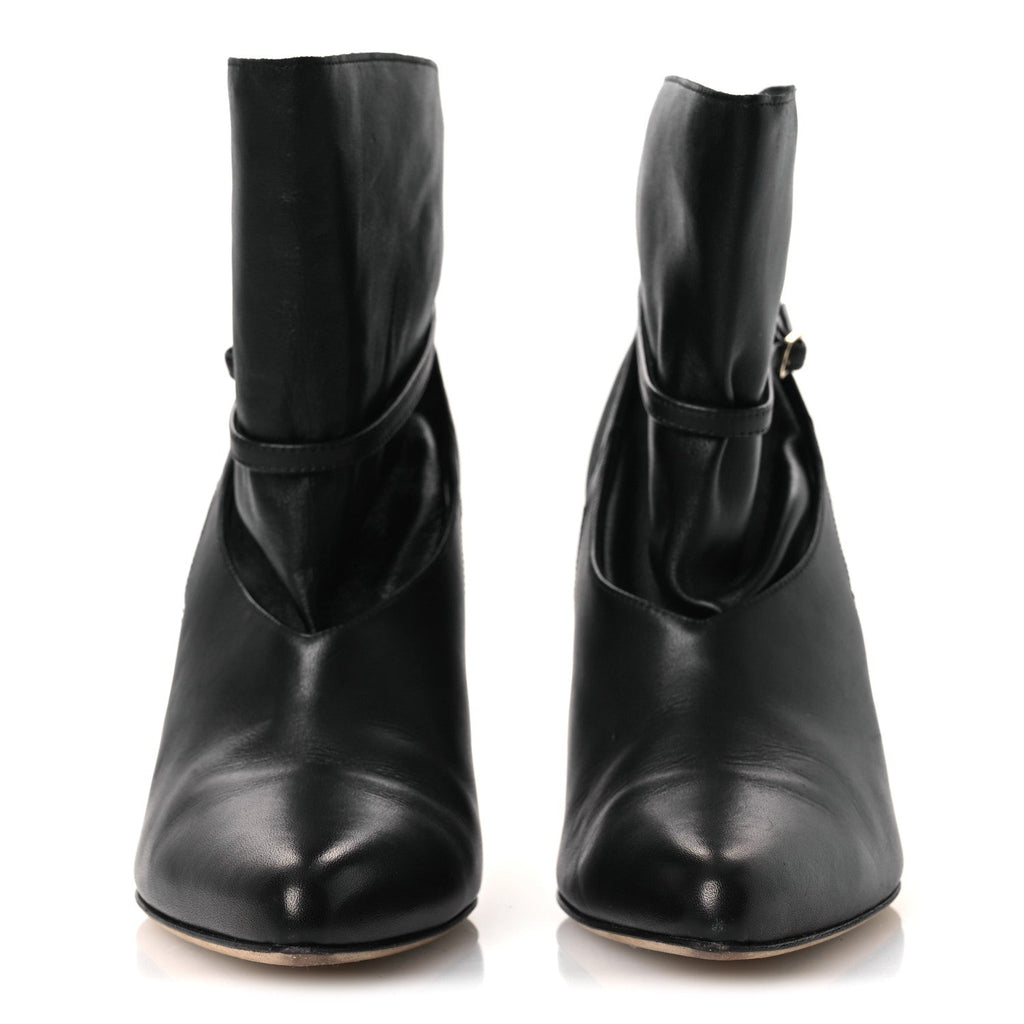 Nappa Calfskin Cacia 85 Ankle Boots 38 Black