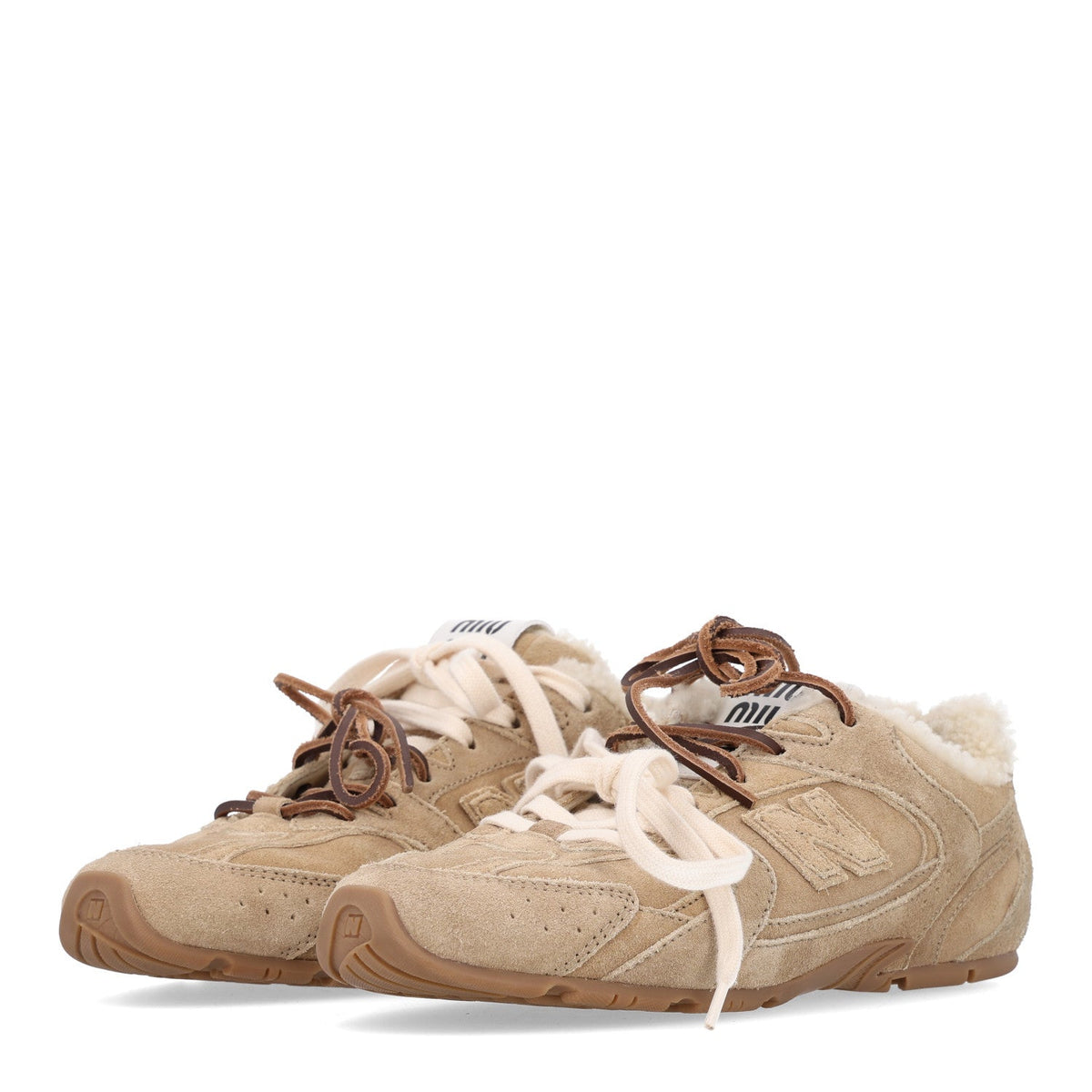 X NEW BALANCE Suede Shearling 530 SL Sneakers 37 Deserto