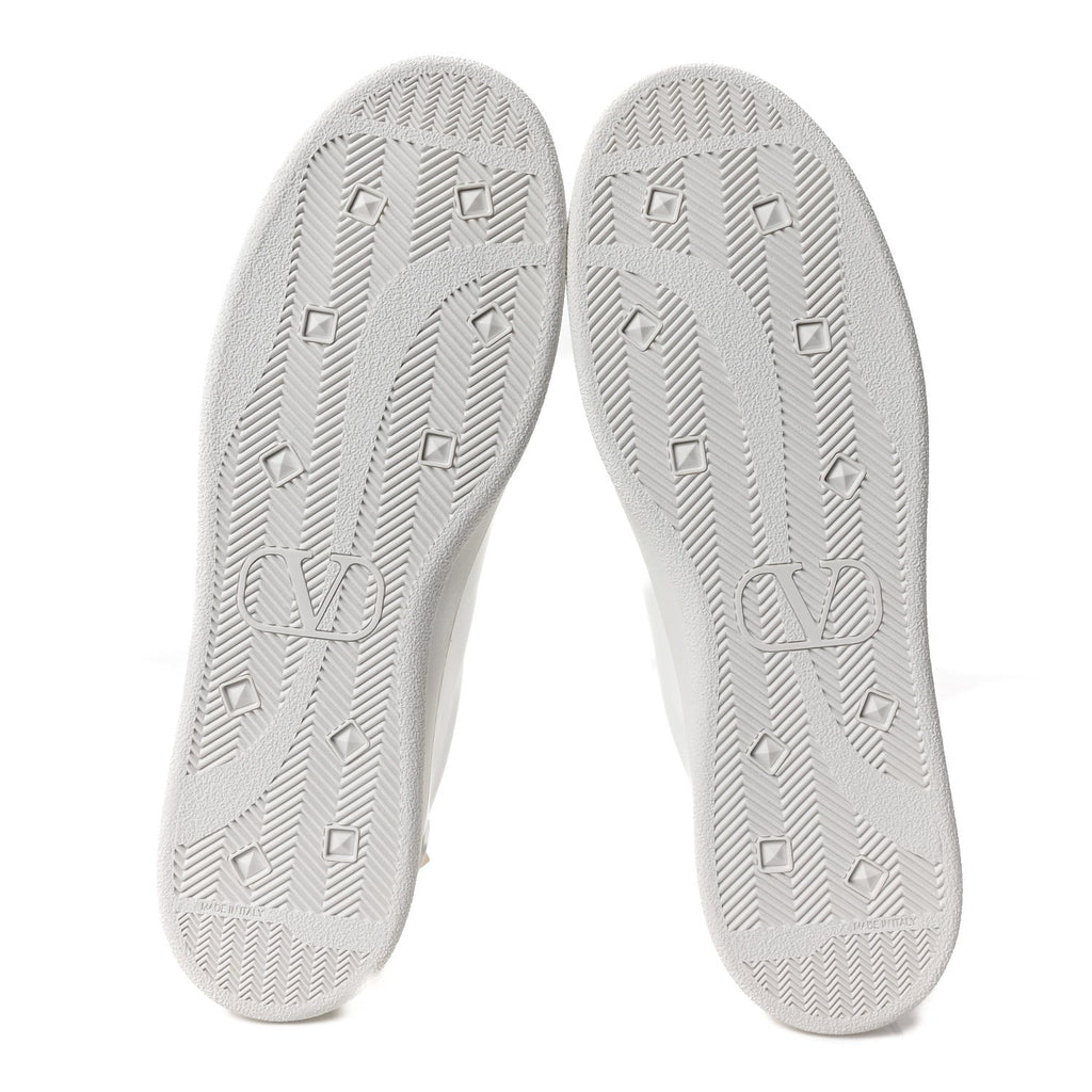Calfskin Mens Backnet Sneakers 46 White
