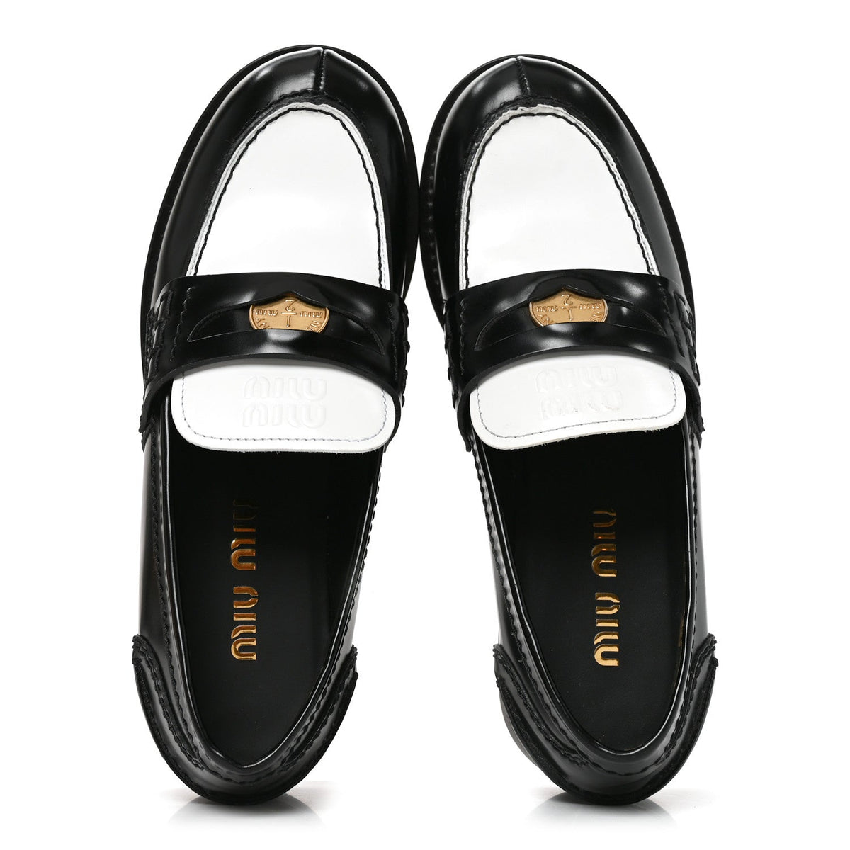 Calzature Spazzolato Bicolor Penny Loafer 36 Black White