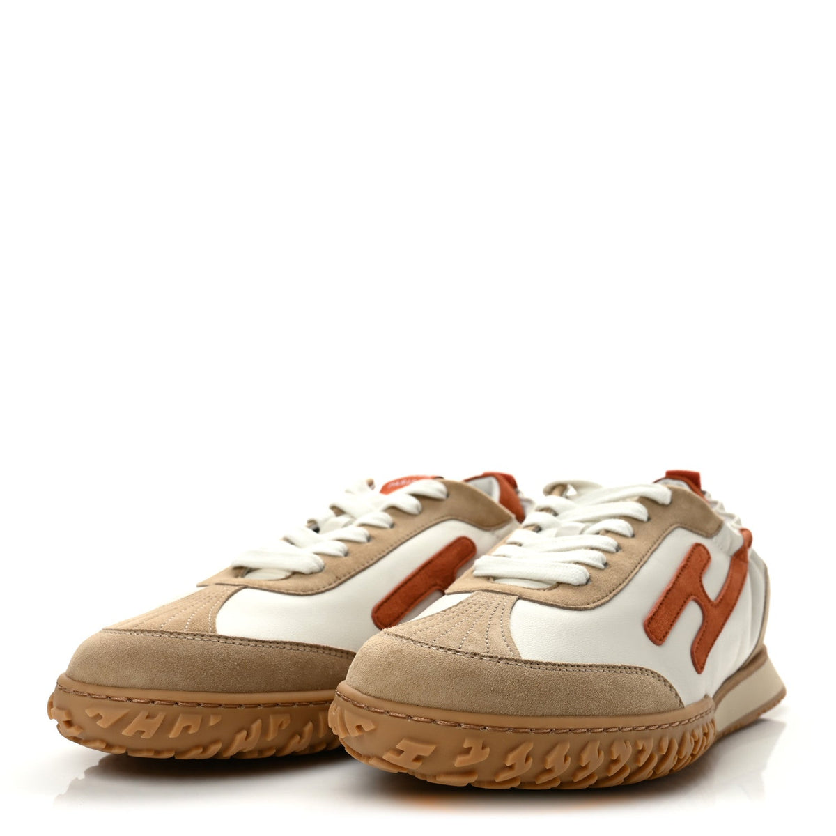 Nappa Suede Goatskin Womens Jet Sneakers 40 Multicolor Orange Canyon