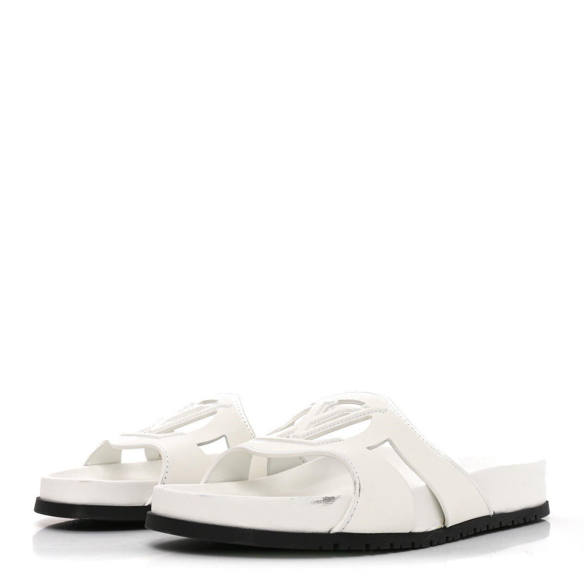 Calfskin LV Isola Sandals 40 White