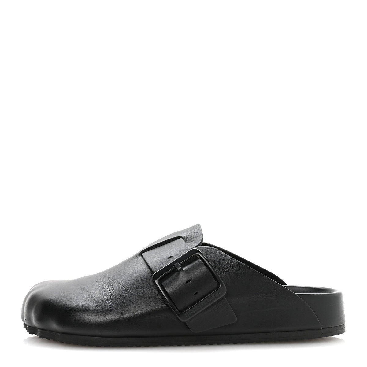 Matte Calfskin Sunday Mules 38 Black