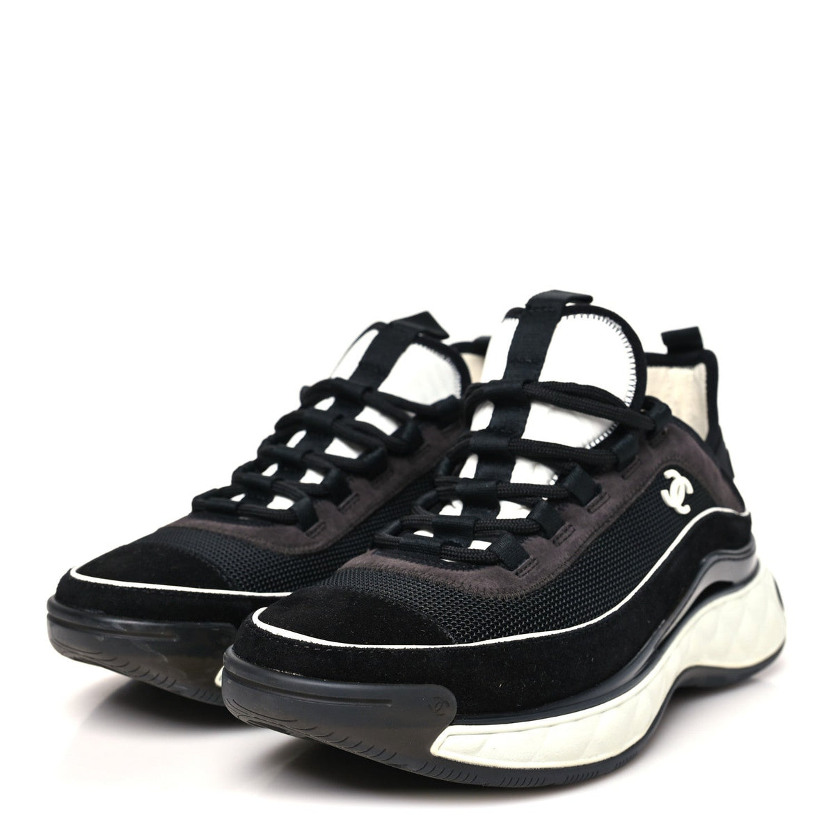 Fabric Suede CC Sneakers 40 Black Dark Grey
