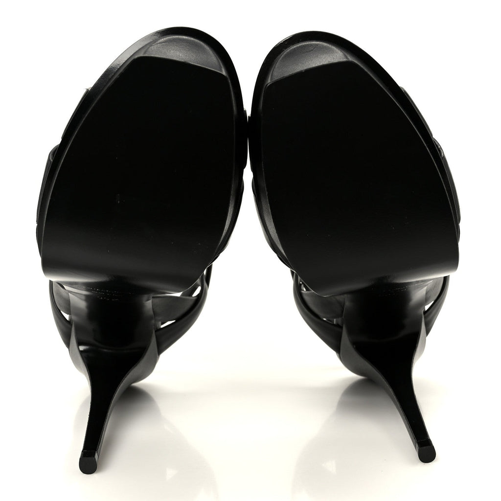 Calfskin Tribute 105 Platform Sandals 39.5 Black