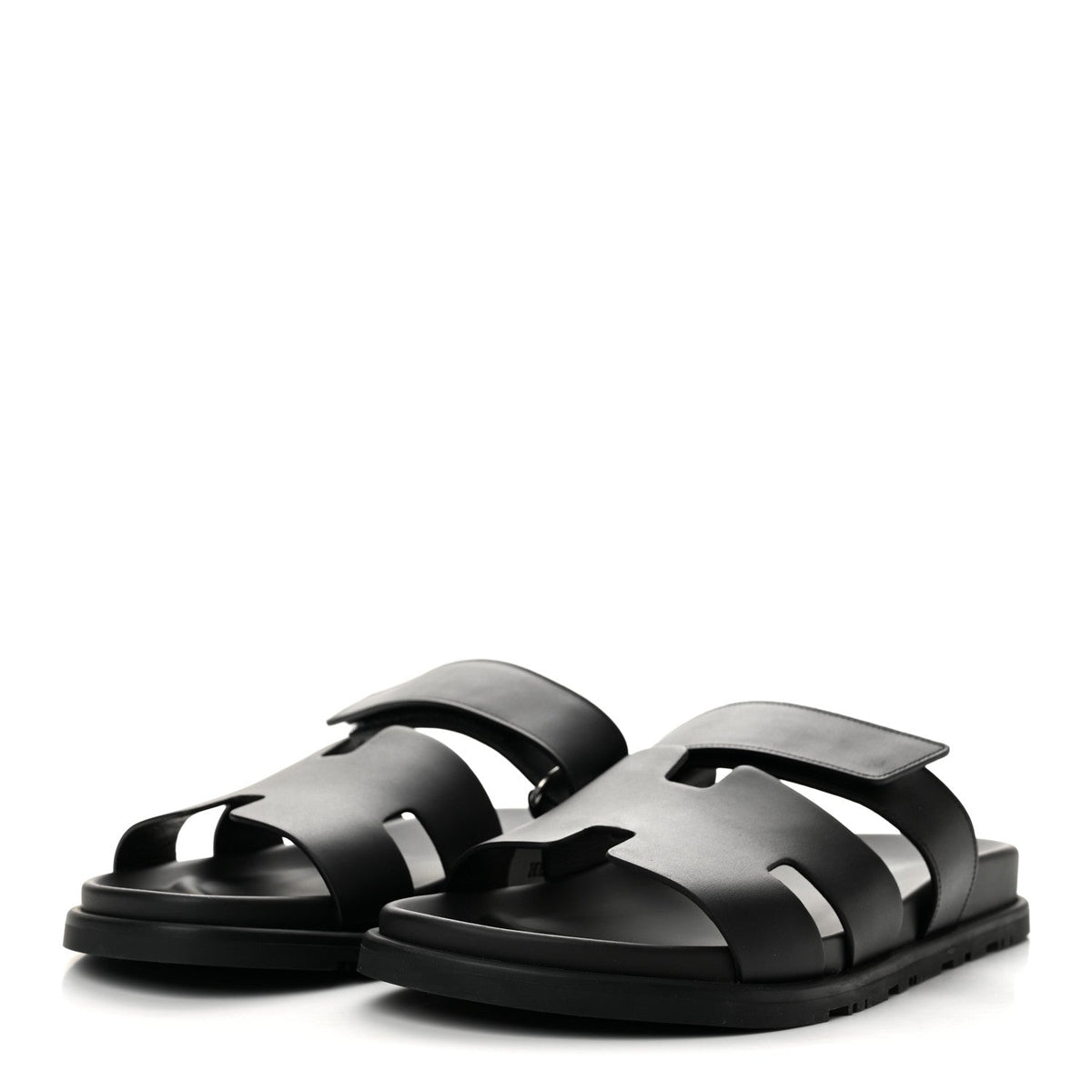 Calfskin Mens Chypre Sandals 44 Black