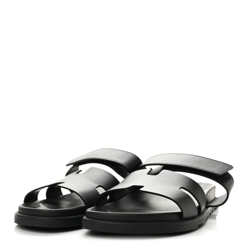 Calfskin Mens Chypre Sandals 44 Black