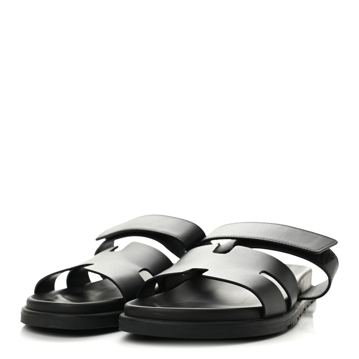 Calfskin Mens Chypre Sandals 44 Black