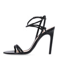 Patent Lambskin Walma 105 Sandals 39.5 Black