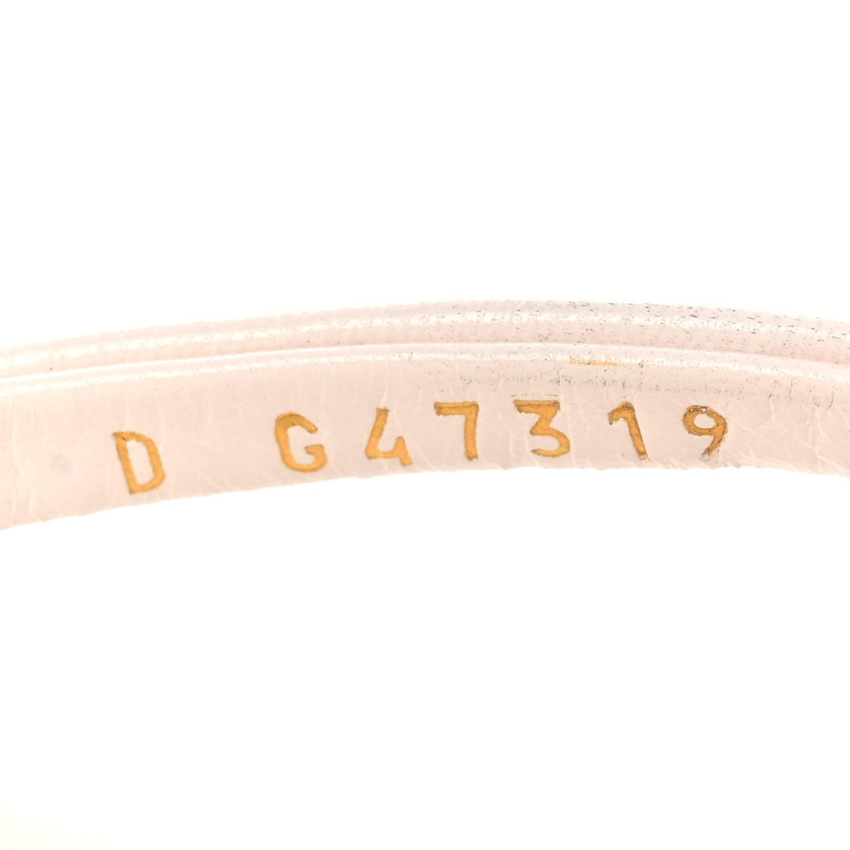 Goatskin CC Times Square Thong Sandals 37.5 White
