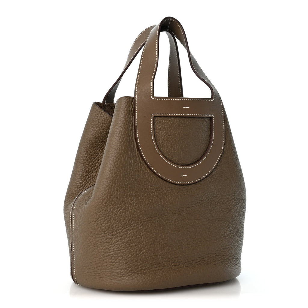Taurillon Clemence Swift In-The-Loop 23 Bag Etoupe