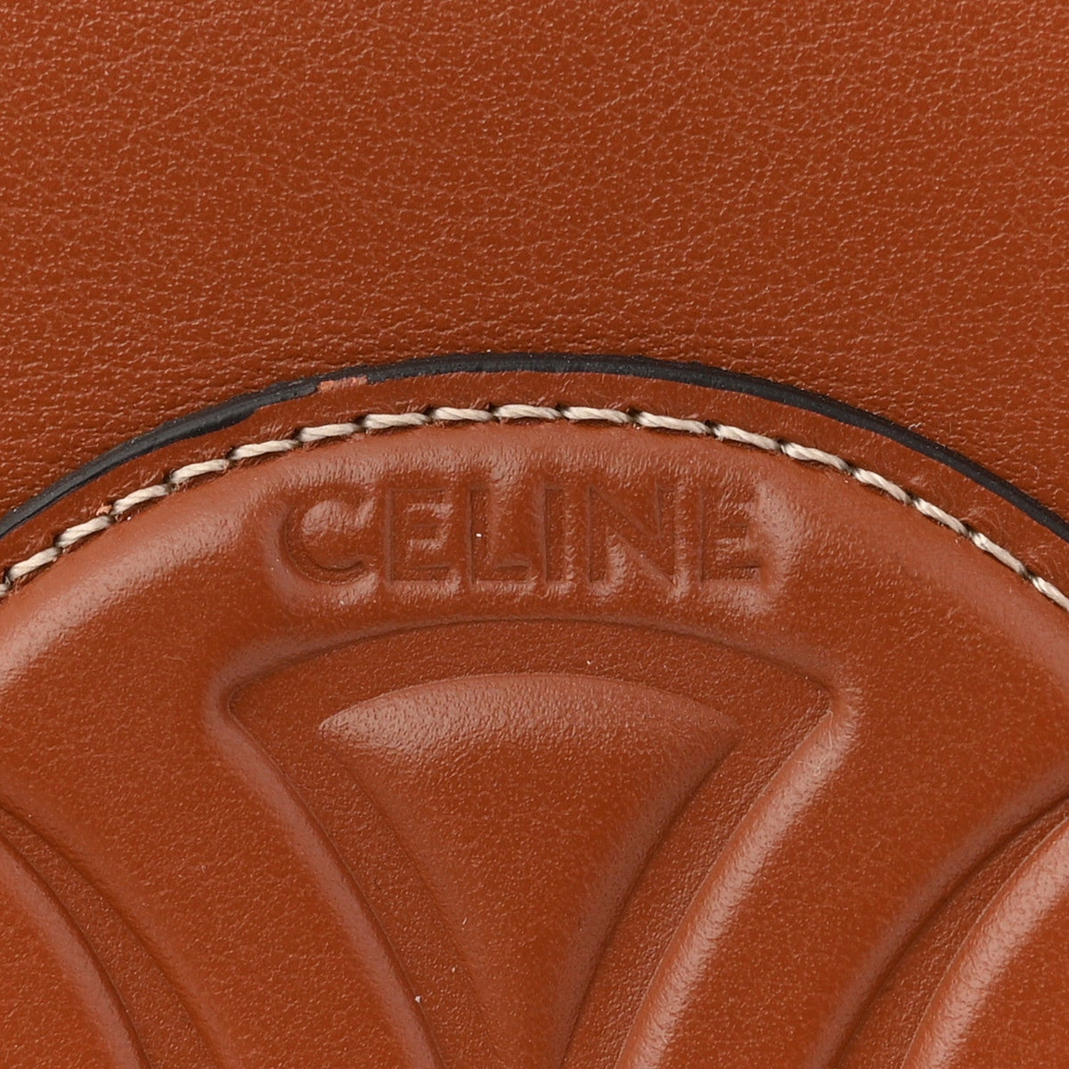 Smooth Calfskin Small Cuir Triomphe Bucket Bag Tan