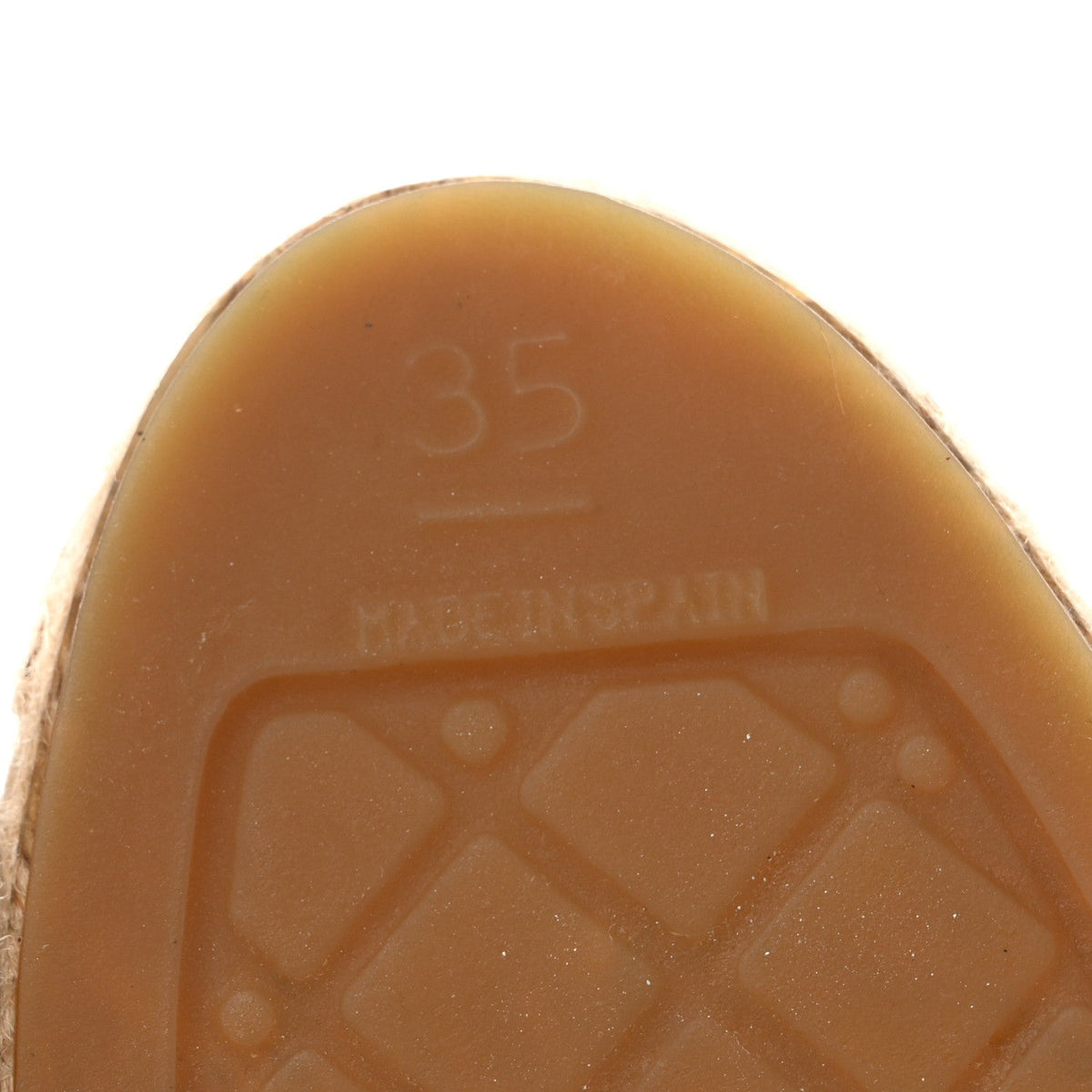 Lambskin CC Espadrilles 35 Beige Black