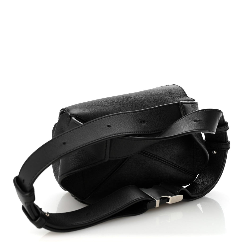Calfskin Mini Puzzle Bumbag Black