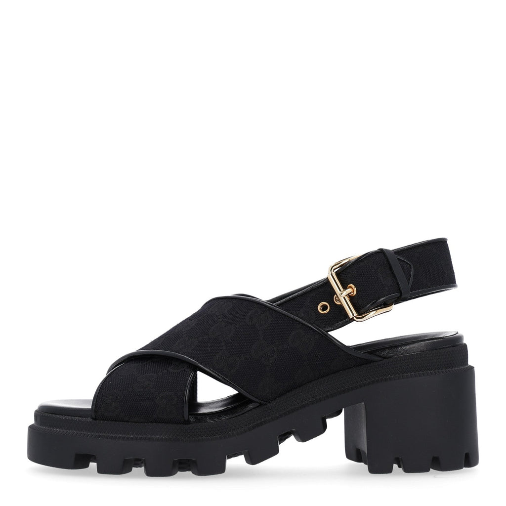 Monogram Granada Kid Trip 40/72mm Lug Sole Sandals 38 Black