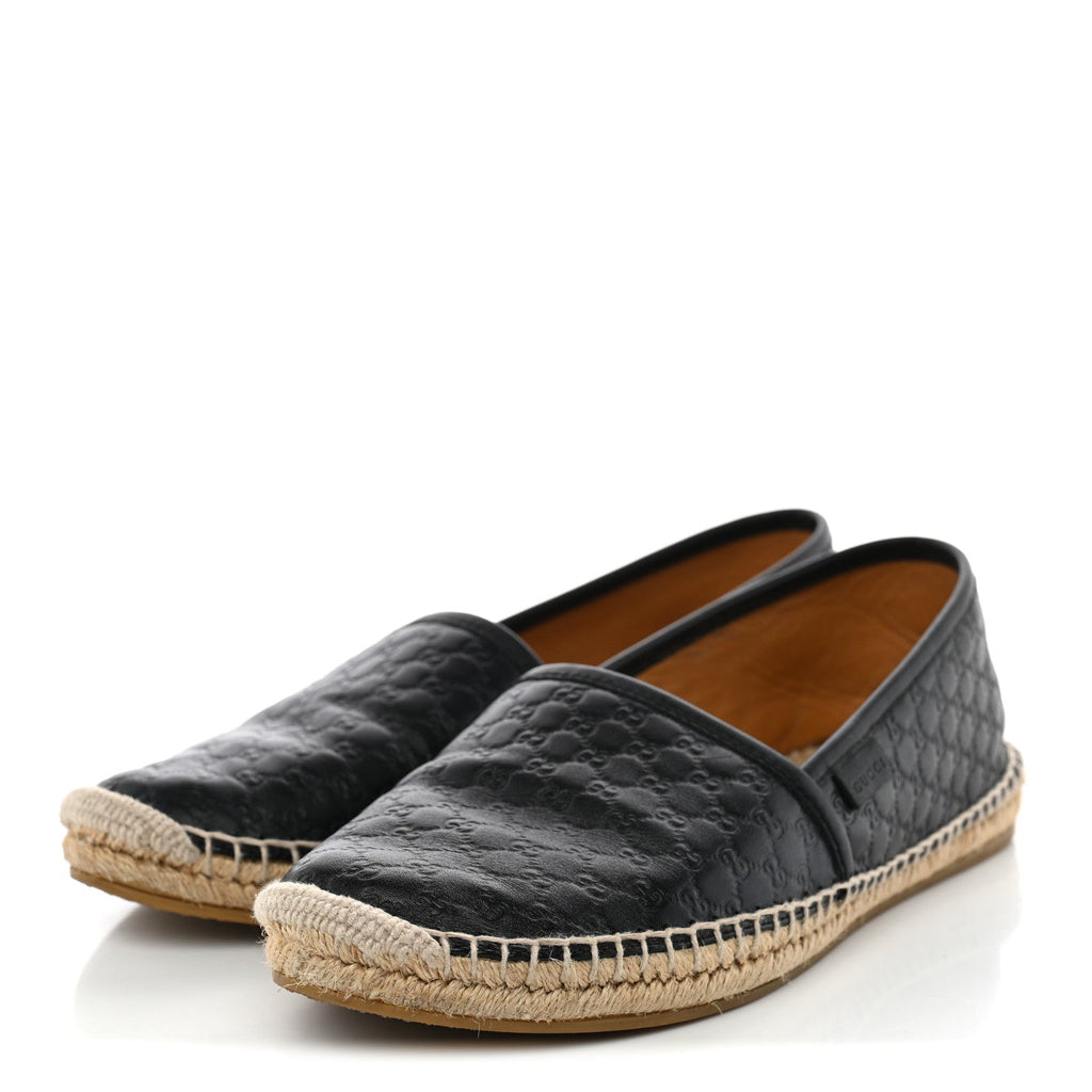 Microguccissima Signature Espadrilles 38.5 Black