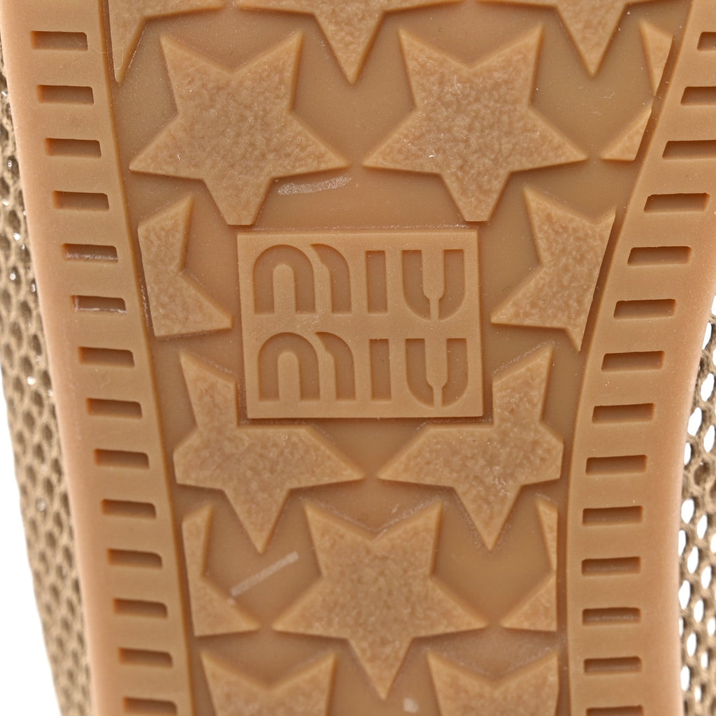 Mesh Suede Deck Loafers 38 Desert Beige