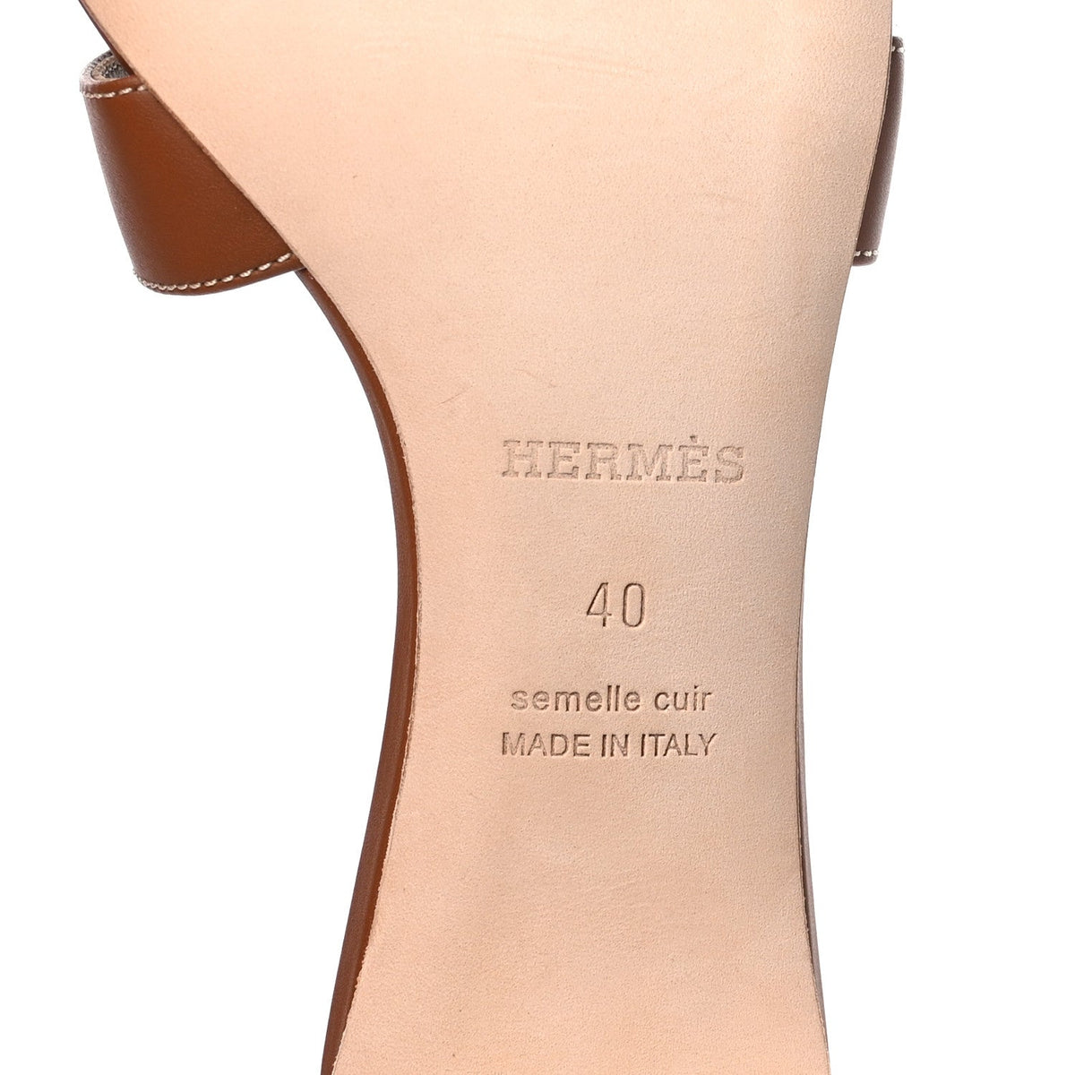 Calfskin Oasis Sandals 40 Gold