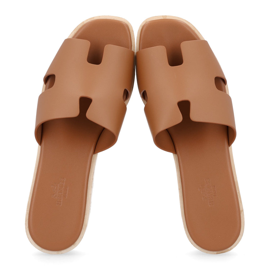 Calfskin Cork Eze 30 Sandals 39 Gold
