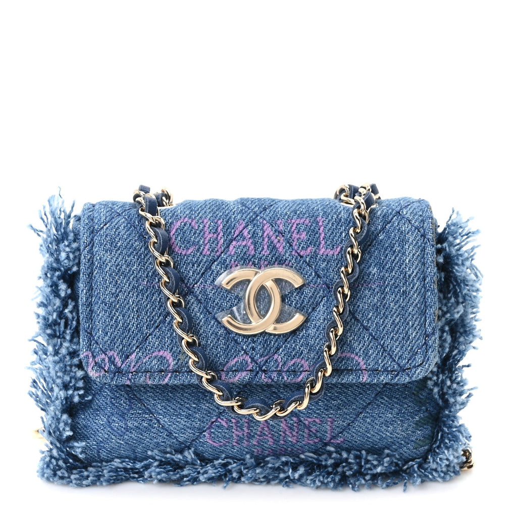 Denim Quilted Denim Mood Belt Bag Blue Multicolor