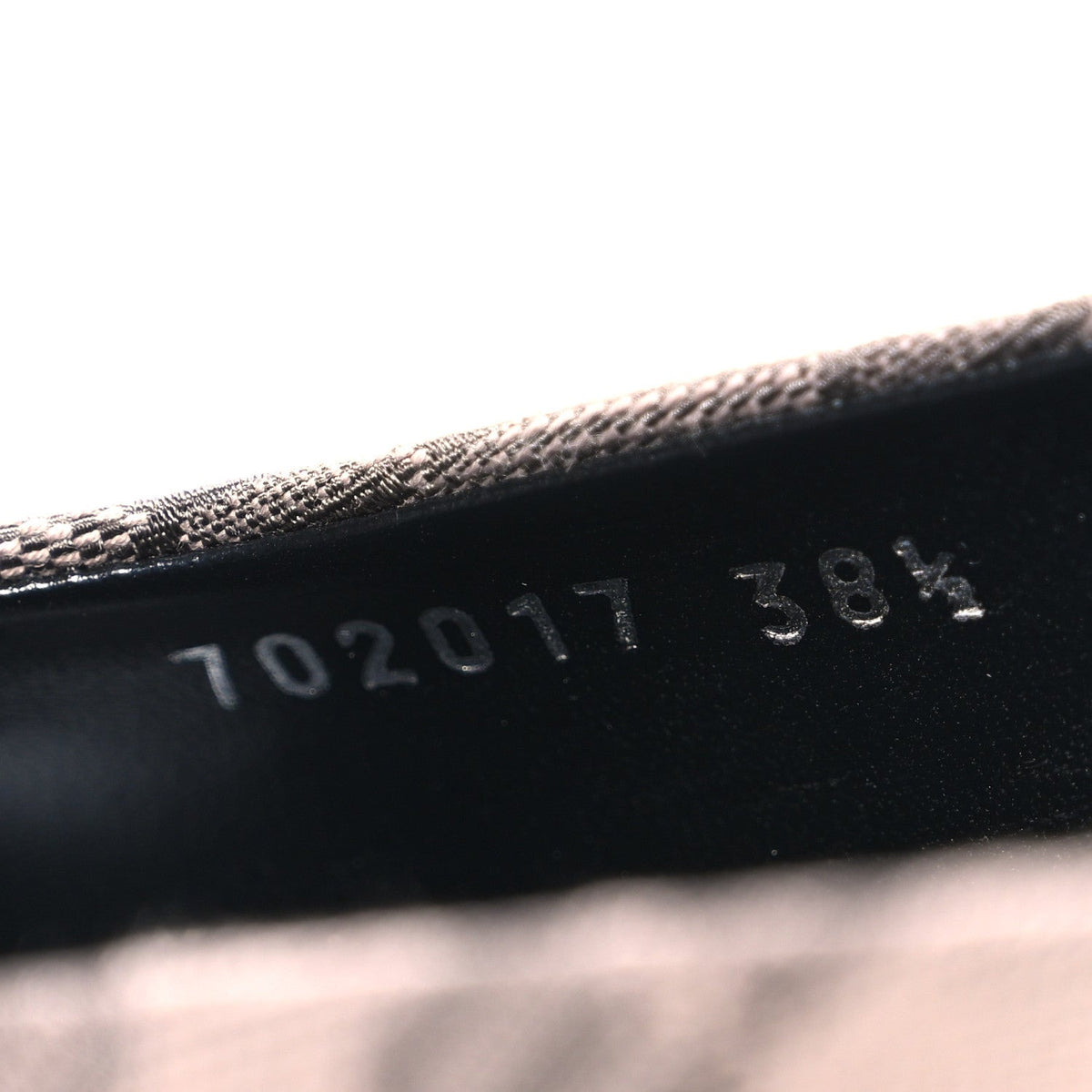 BB Monogram Square Knife 80mm Mule Pumps 38.5 Dark Mink Grey Dark Brown