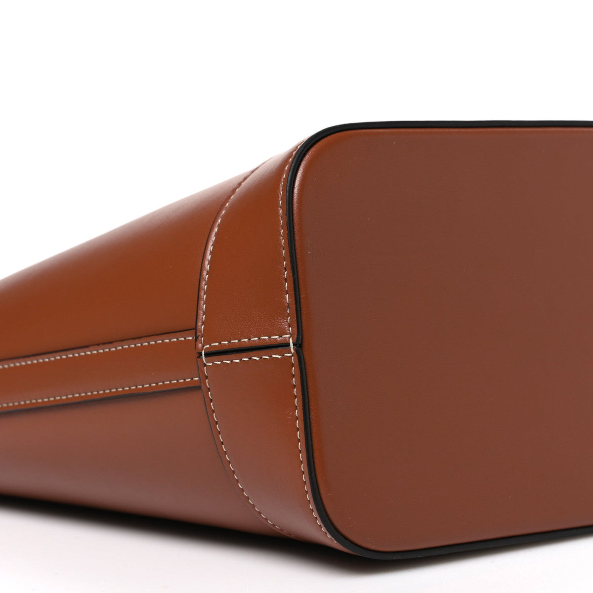 Smooth Calfskin Small Cuir Triomphe Bucket Bag Tan