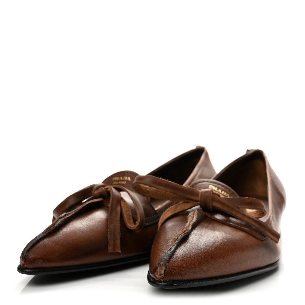 Vitello Old Bow Loafers 39 Cacao
