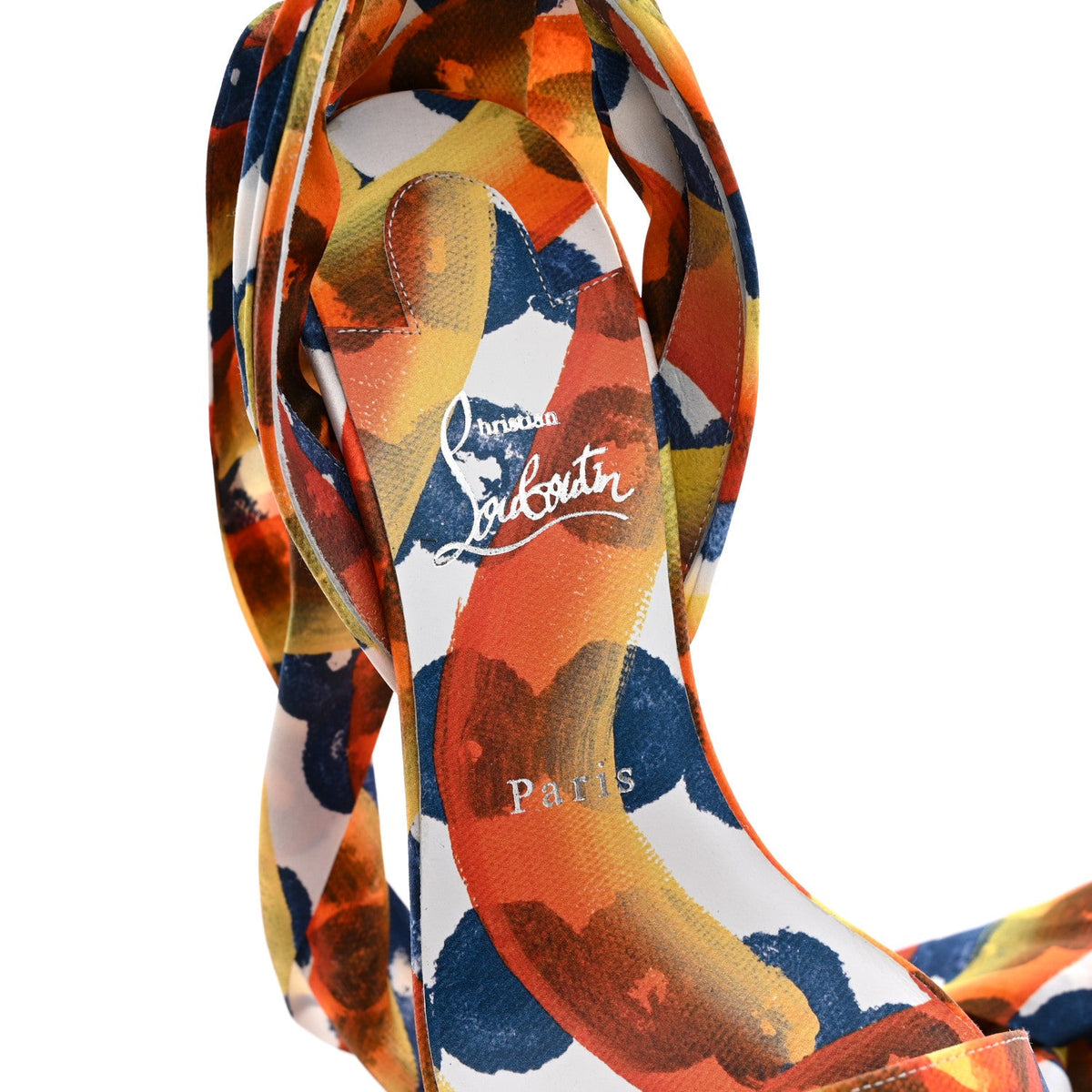 Crepe Satin Gaagal Miss Z Du Desert 100 Ankle Wrap Sandals 39.5 Multicolor Magma