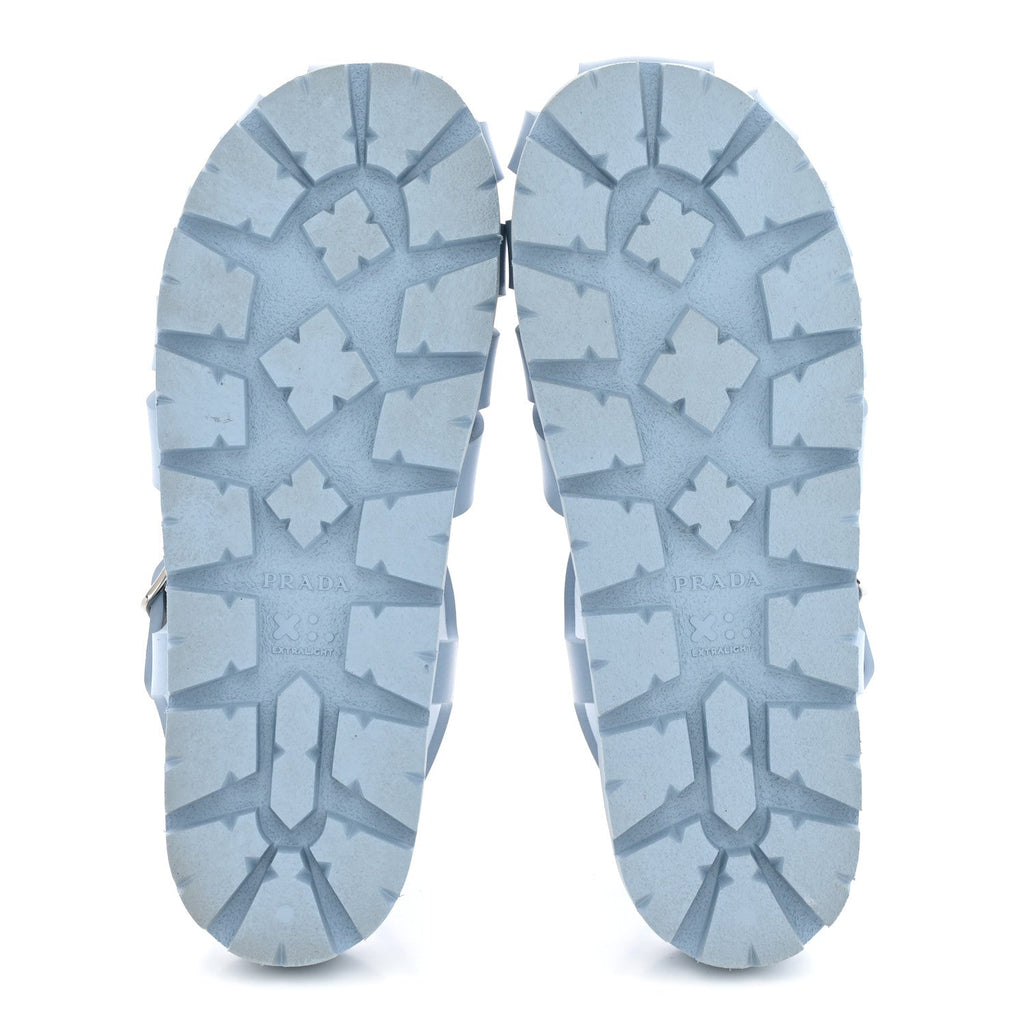 Foam Rubber Metal Triangle Logo Cage Sandals 40 Cielo