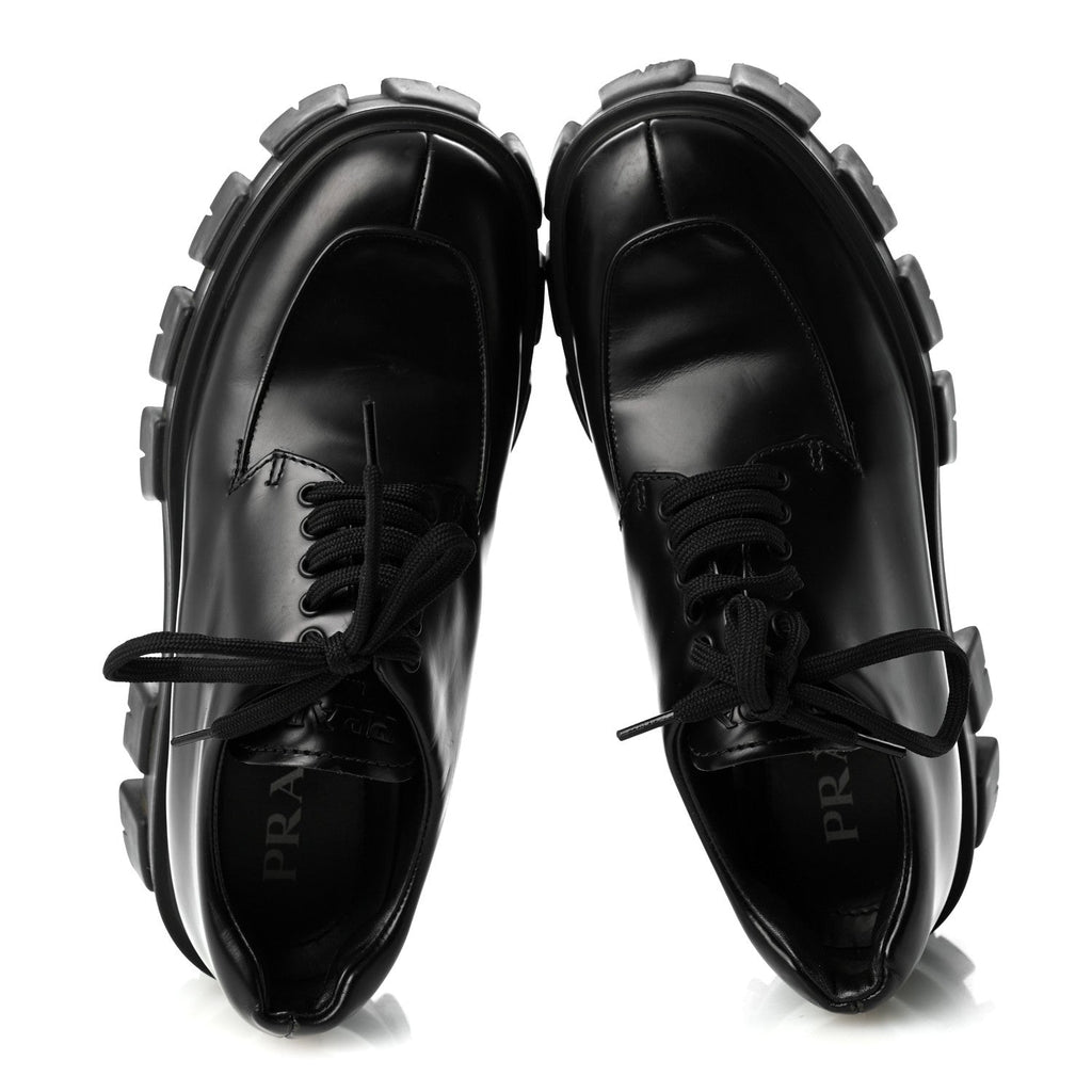 Spazzolato Rois Monolith 55mm Derby Loafers 36.5 Black