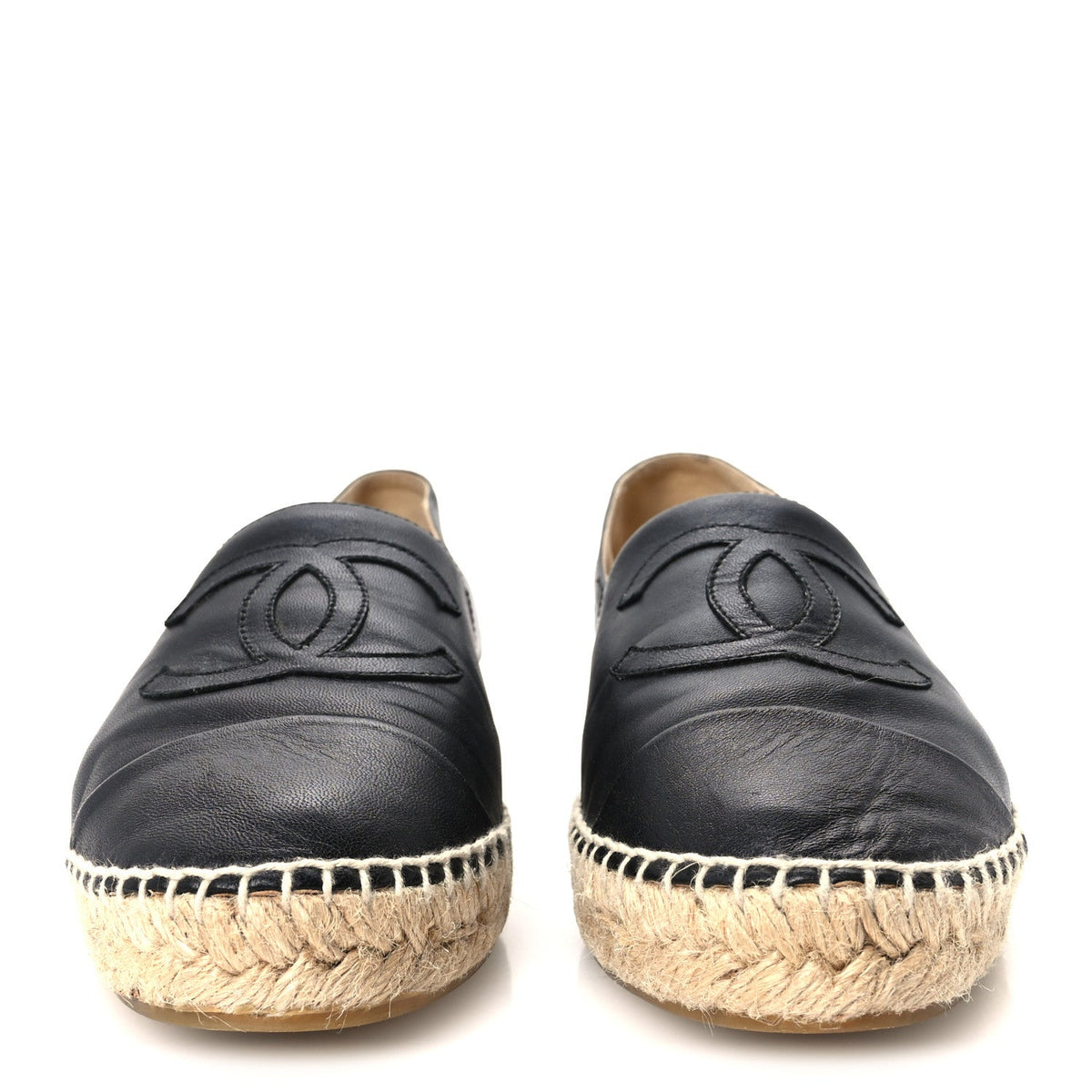 Lambskin CC Espadrilles 39 Black