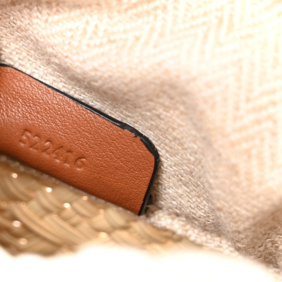 Calfskin Raffia Paulas Ibiza Square Bucket Bag Natural Tan
