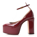 Patent Tan-Go 55/155mm Platform Sandals 38 Burgundy