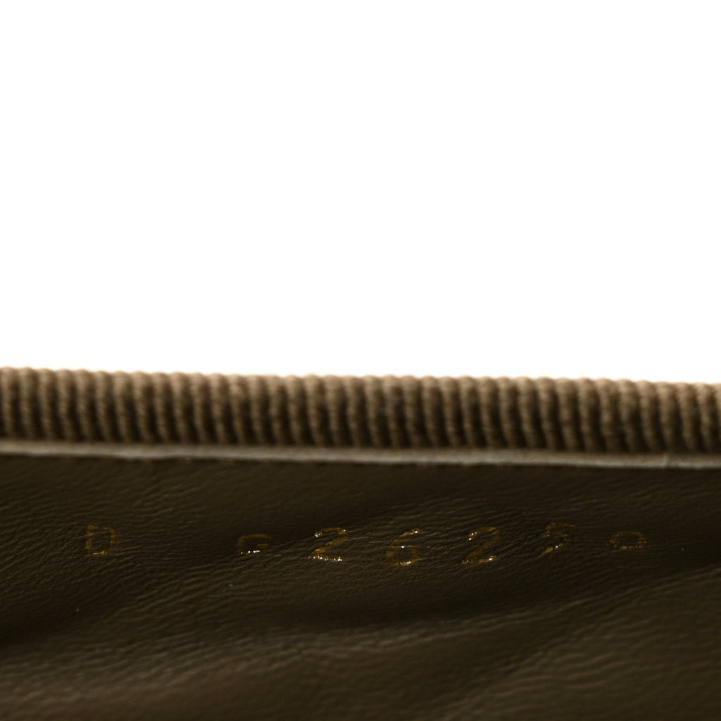Lambskin Quilted CC Cap Toe Ballerina Flats 35.5 Dark Khaki